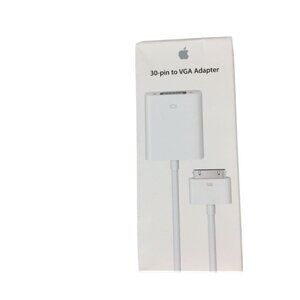 Apple 30 Pin to VGA Adapter Brand New Sealed OEM